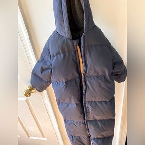GAP Kids Puffer Jacket - Navy and Orange